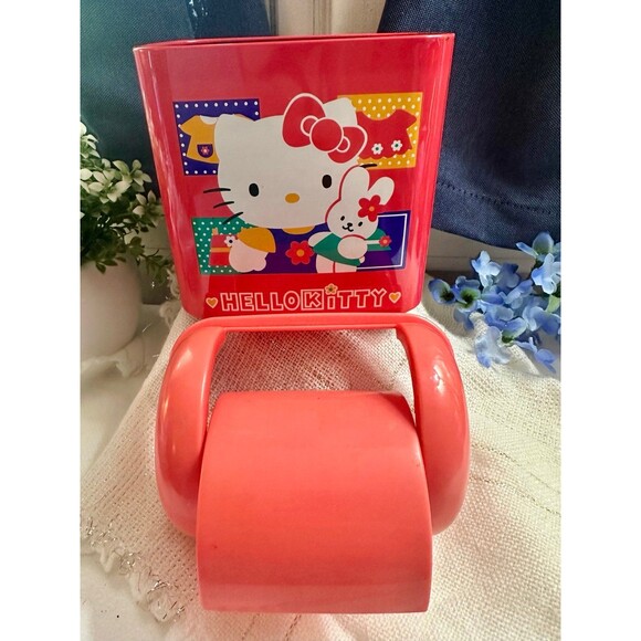 Vintage Sanrio Hello Kitty Desk Tin Trash Bin - Picture 9 of 9